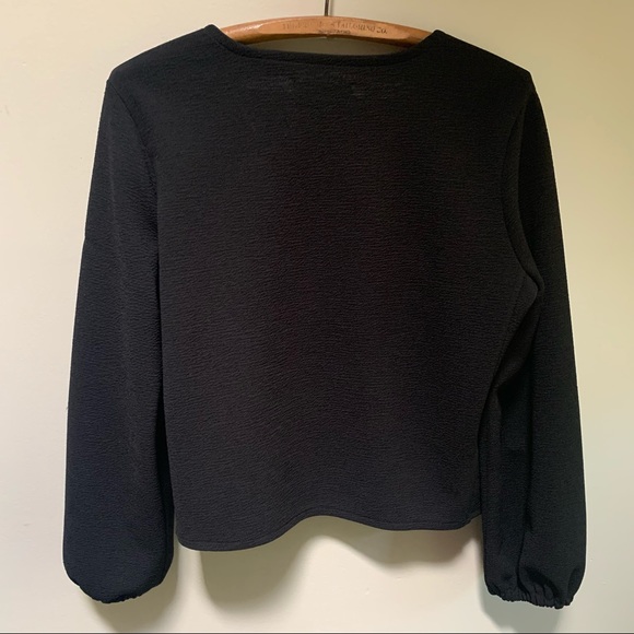 Madewell Texture & Thread ~Crepe Wrap Top - Picture 4 of 10